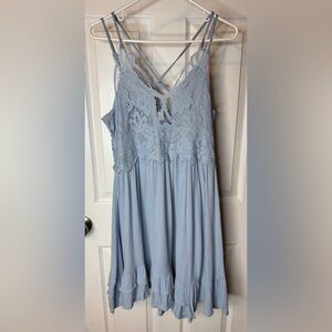 Entro Blue Lace Dress Size L